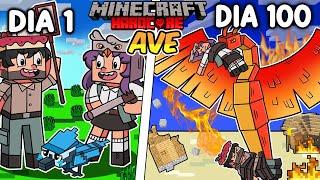 ‍Sobreviví 100 DÍAS siendo un PÁJARO en Minecraft HARDCORE!