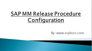 SAP MM Release Procedure Config Video