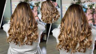 mechas balayage a MANO ALZADA rubio Caramelo by RICARDOLUENGOPELUKEROS (paso a paso)