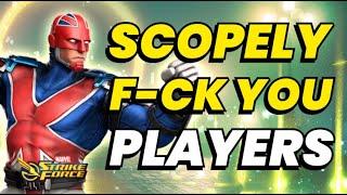 SCOPELY SAYS FK YOU AGAIN! TRASH BLOG UPDATE! NO REAL ANSWERS & CLUELESS | MARVEL Strike Force - MSF