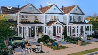 Neighborhood Row Houses For Rent | The Sims 4 Speed Build