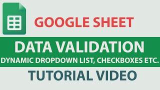 17. Google Sheet in Hindi | Data Validation Full Tutorial | How to Create Dropdown list | Checkboxes