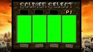 metal slug character select green screen