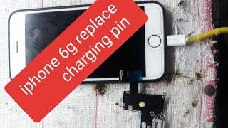 How to replace charging flex iphone 6g...charging tutorial done by julphone tv...