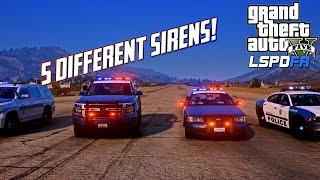 5 DIFFERENT SIRENS AT ONCE IN GTA 5 LSPDFR! (Police, Sheriff, Highway & More!)