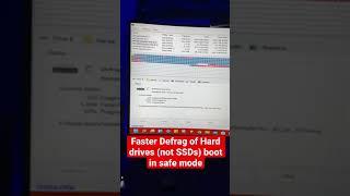 Defrag your computers hard drivers faster by booting in safe mode