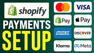 How To Setup Shopify Payments (2025) Shopify For Beginners