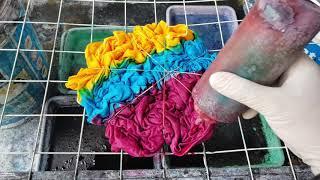 Crumple Aurora Colors Black Scrunch Mix Colors Tie Dye T Shirt How To DIY