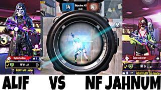 CHALLENGE ROOM WITH CLAN PARTNER NF-JAHNUM || NFALIF YT || PUBG MOBILE