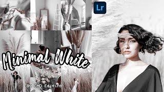 Minimal White Preset - Free Lightroom Mobile Presets DNG | How To Edit Minimal White Filter