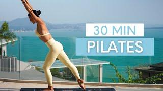 30 MIN PILATES WORKOUT || Intermediate Mat Pilates (No Equipment)