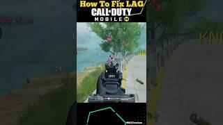 How To Fix Lag In Call Of Duty Mobile Instantly #viral #shorts  #codm #codmobile