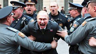 the white flag is flying! Putin has been arrested, the center of the Kremlin has been bombarded