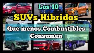 los 10 suvs híbridos 2022--2023 que Menos CONSUMEN Combustible,  Híbridos enchufables 2022/ 2023