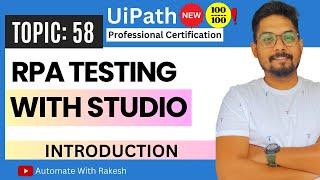 Introduction to RPA Testing with UiPath Studio