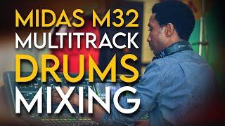 Midas M32 Multitrack Drums Recording And Mixing #midas #mixingengineer #drums #recordingstudio