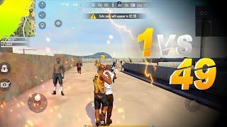 50 Adam On Factory Roof  Overpowered Fight Must watch - Garena Free Fire