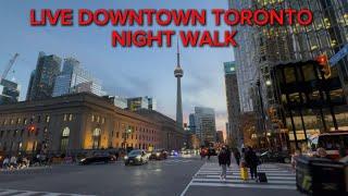 LIVE DOWNTOWN TORONTO NIGHT WALK