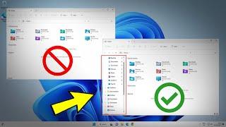 Fix Navigation Pane & Quick Access Not Showing & Missing in Windows 11 File Explorer | How To Solve
