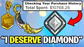 Silver spends $10,000 on Skins, thinks he Deserves Diamond.