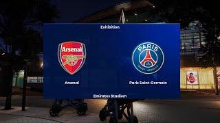 Arsenal vs Paris Saint-Germain | Emirates Stadium | 2024-25 UEFA Champions League | PES 2021