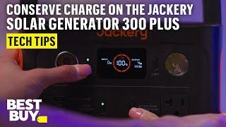 Energy Saving Mode on the Jackery Solar Generator 300 Plus – Tech Tips from Best Buy