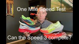 One Mile Speed Test (Which is fastest?): Vaporfly Vs. Metaspeed Sky.  Endorphin Speed 3 Vs. Speed 1