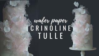 How to make wafer paper flexible crinoline tulle lace - my exact recipe