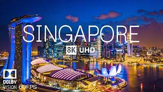 SINGAPORE 8K Video Ultra HD With Soft Piano Music - 60 FPS - 8K Nature Film