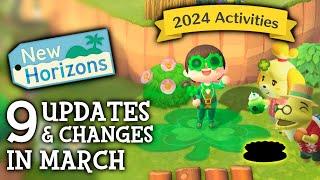 9 UPDATES & CHANGES in March 2024 (New Activities) - Animal Crossing New Horizons