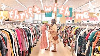 THRIFT WITH ME + a try-on haul!!!