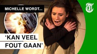 Michelle doodsbang bij bizarre stunt - MICHELLE WORDT... #02