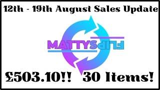 Sales Update 12th - 19th August - UK eBay Reseller - Bootfair Selling