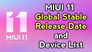 MIUI 11 GLOBAL STABLE UPDATE RELEASE DATE | MIUI 11 DEVICE LIST | MIUI 11 UPDATE | Redmi Note 6 Pro?