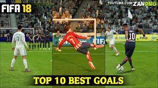 FIFA 18 | TOP 10 BEST GOALS | FT. RABONA, BICYCLE KICK, SCORPION GOALS & MORE!!! #1