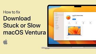 How To Fix macOS Ventura Download Stuck or Slow