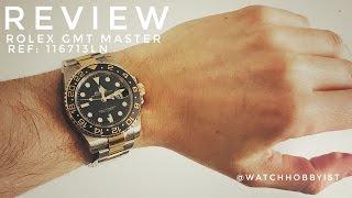 REVIEW: Rolex GMT 116713 Black and Yellow Gold Ceramic watch