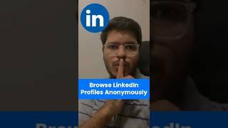 Want to browse LinkedIn profiles anonymously? ️‍️ Check out this amazing Chrome Extension that...