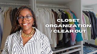 ORGANIZE AND DECLUTTER MY CLOSET WITH ME | ModernlyMichelle