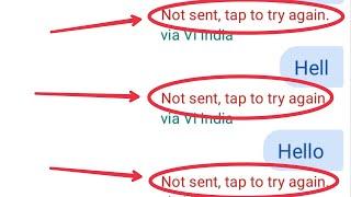 Fix Not sent, tap to try again. Messages App Android MIUI