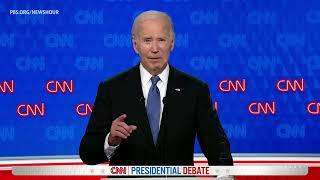 WATCH: Biden delivers closing statement at CNN Presidential Debate