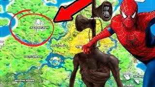 Siren Head VS Spiderman FOUND In Fortnite Battle Royale! (Chapter 2)