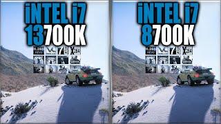 13700K vs 8700K Benchmarks | 15 Tests - Tested 15 Games and Applications