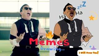 You Won't Believe How We Drew This Gangnam Style Meme! 