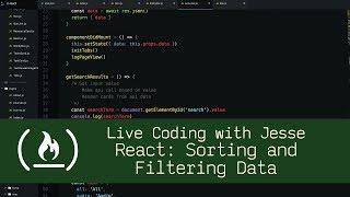 React: Sorting and Filtering Data - Live Coding with Jesse