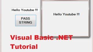 Visual Basic .NET Tutorial 46 - Passing a value from one form to another form in VB.NET