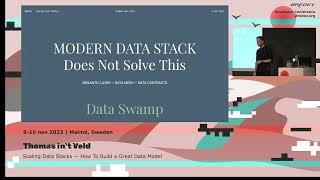 How To Scale Your Data Models — Talk at Oredev 2023