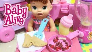 BABY ALIVE SARAH AFTERNOON SNACK MANGO JUICE ROUTINE