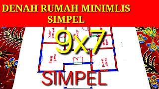 DENAH RUMAH MINIMALIS 9x7 !! slalu jadi terpercaya