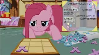 Mashiro Plays Pink Tac Toe On Pinkie Pie (Hard Mode)